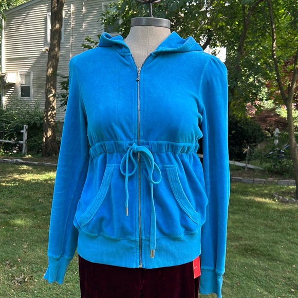 Juicy Couture Jackets & Blazers - Velour juicy jacket Turquoise size large